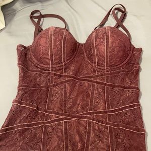 Maroon corset